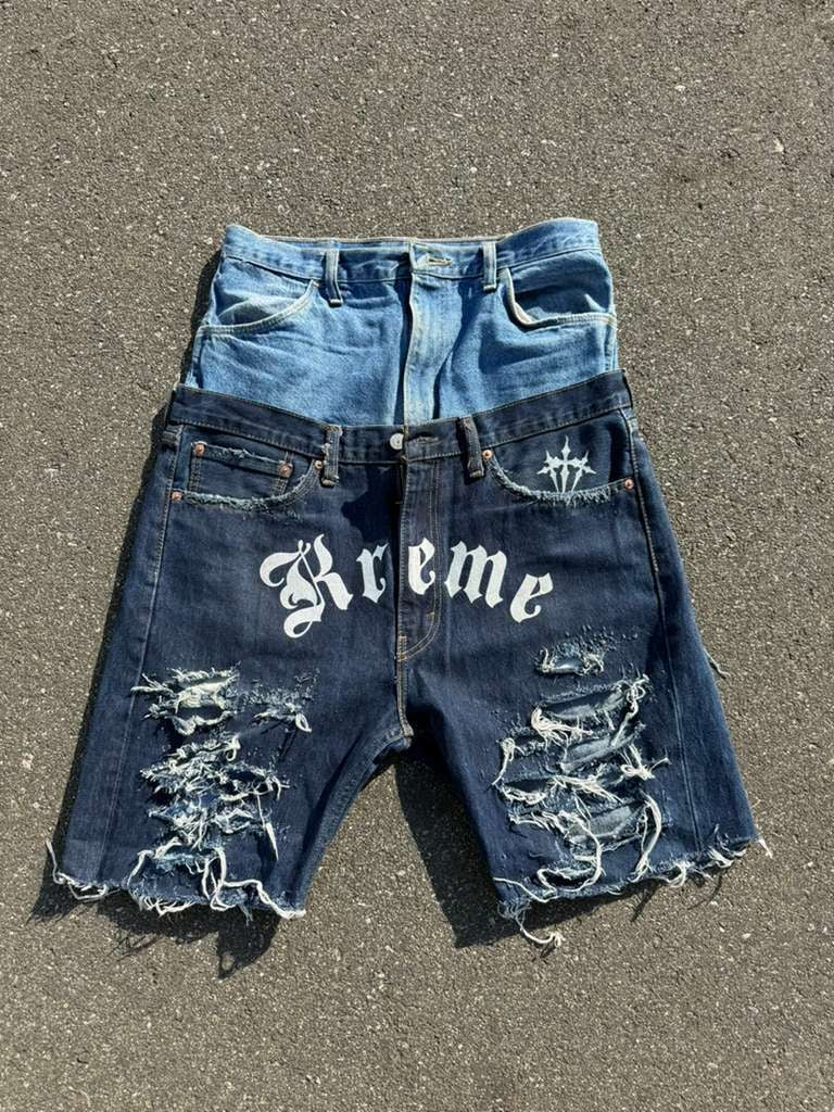 Klothing By Kreme - Kreme Double Waisted Denim Jorts